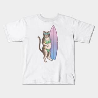 Surf Kitty Kids T-Shirt